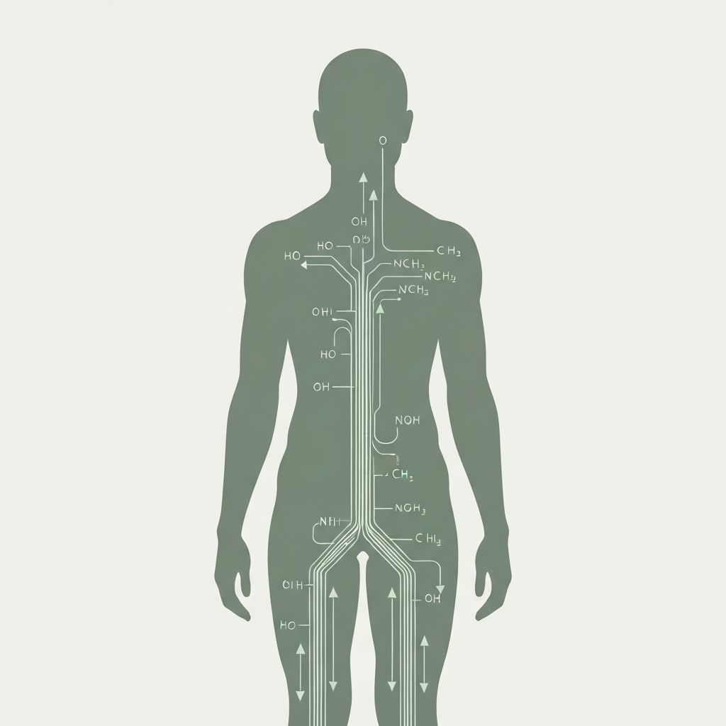 Energy regulation processes in the human body